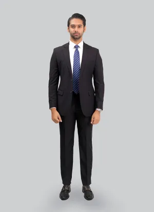 2-Piece Suit Premium Black Plain