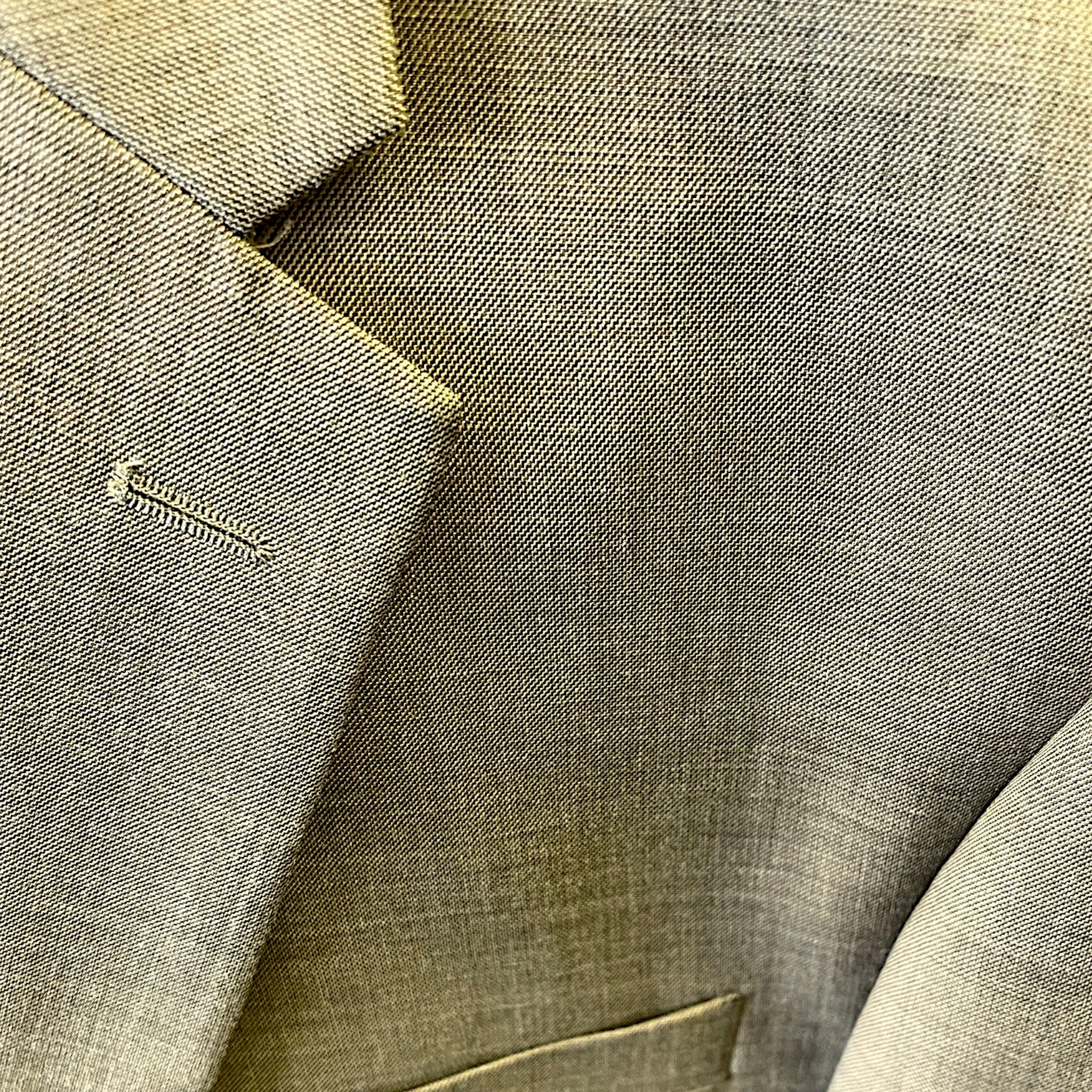 3pc Oatmeal Sharkskin Suit