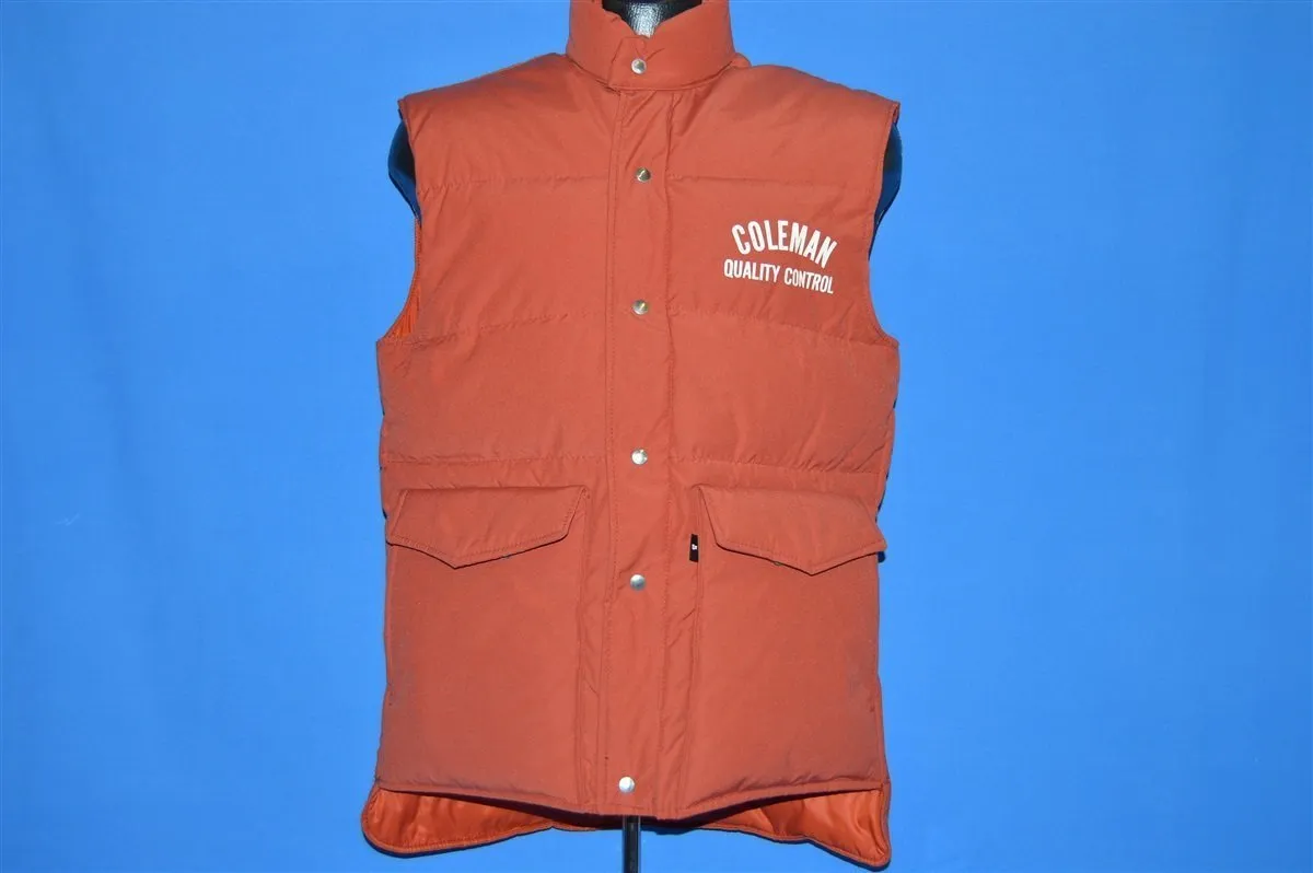 80s 10X Coleman Quality Control Ski Vest Medium