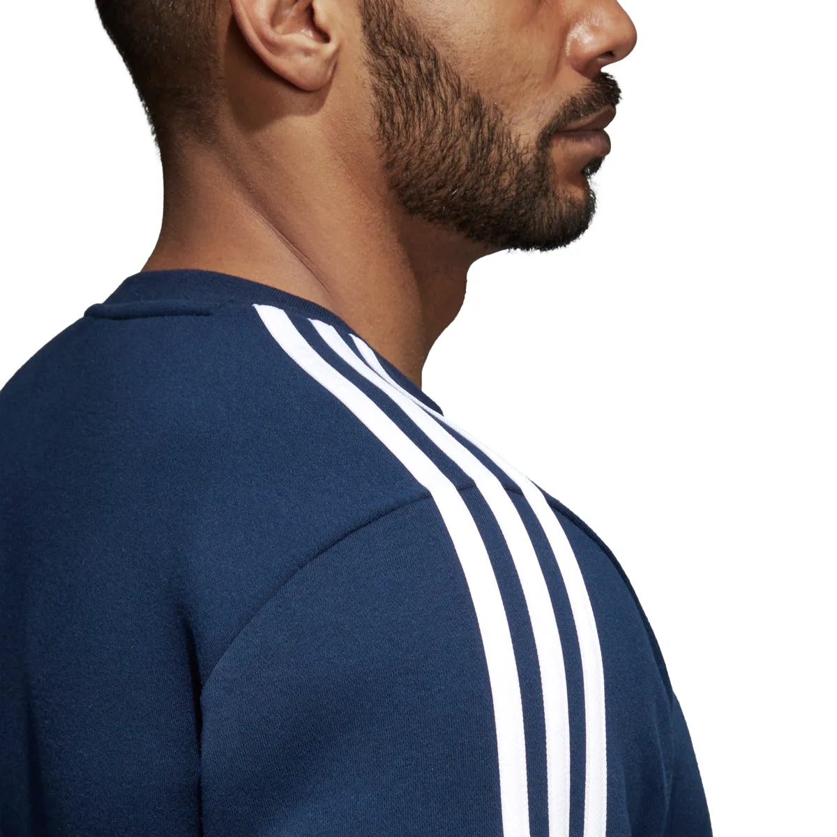 Adidas Men's Training Essentials 3-Stripes Crew Collegiate Navy