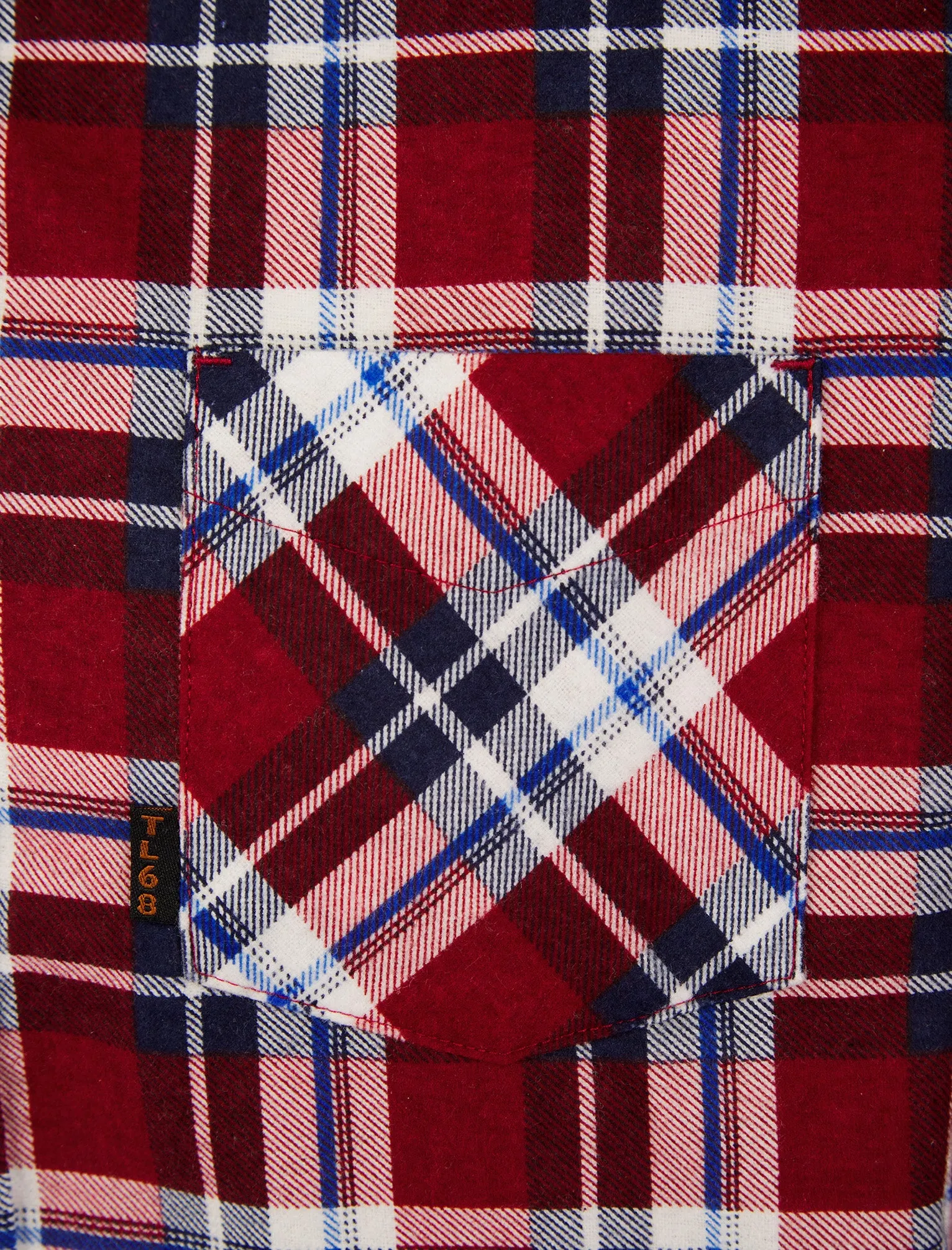 Apak Checked Cotton Flannel Shirt in Biking Red - Tokyo Laundry