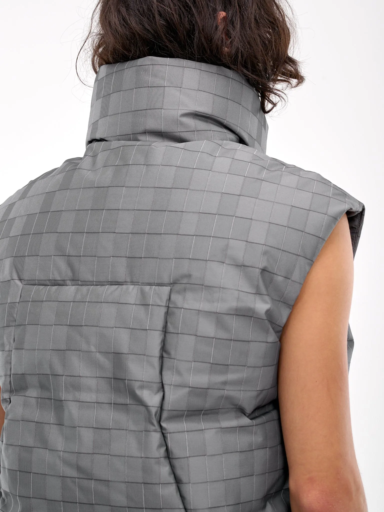 Arlo Down Vest (PTKNSV01B-GREY-GRID)