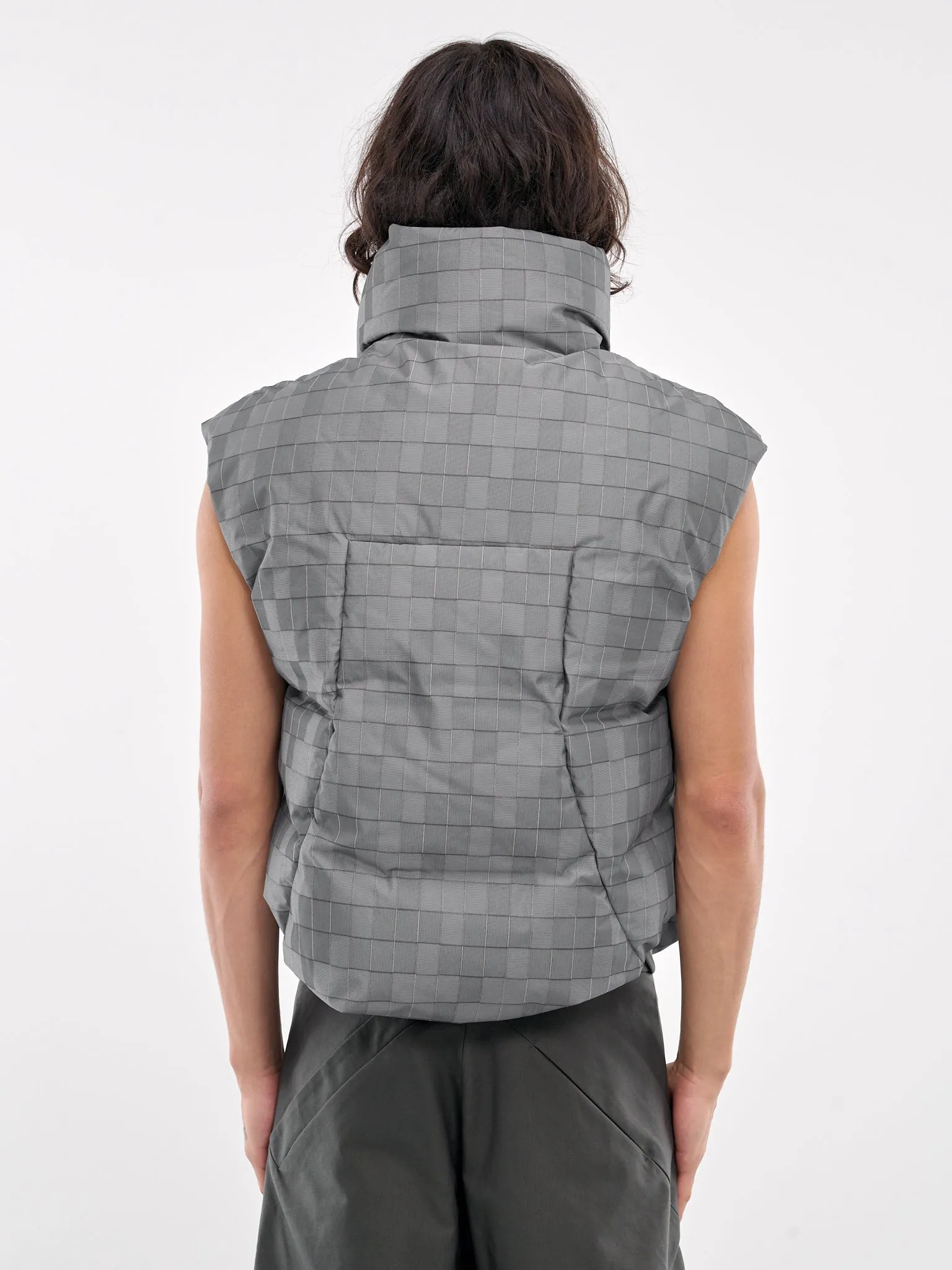 Arlo Down Vest (PTKNSV01B-GREY-GRID)