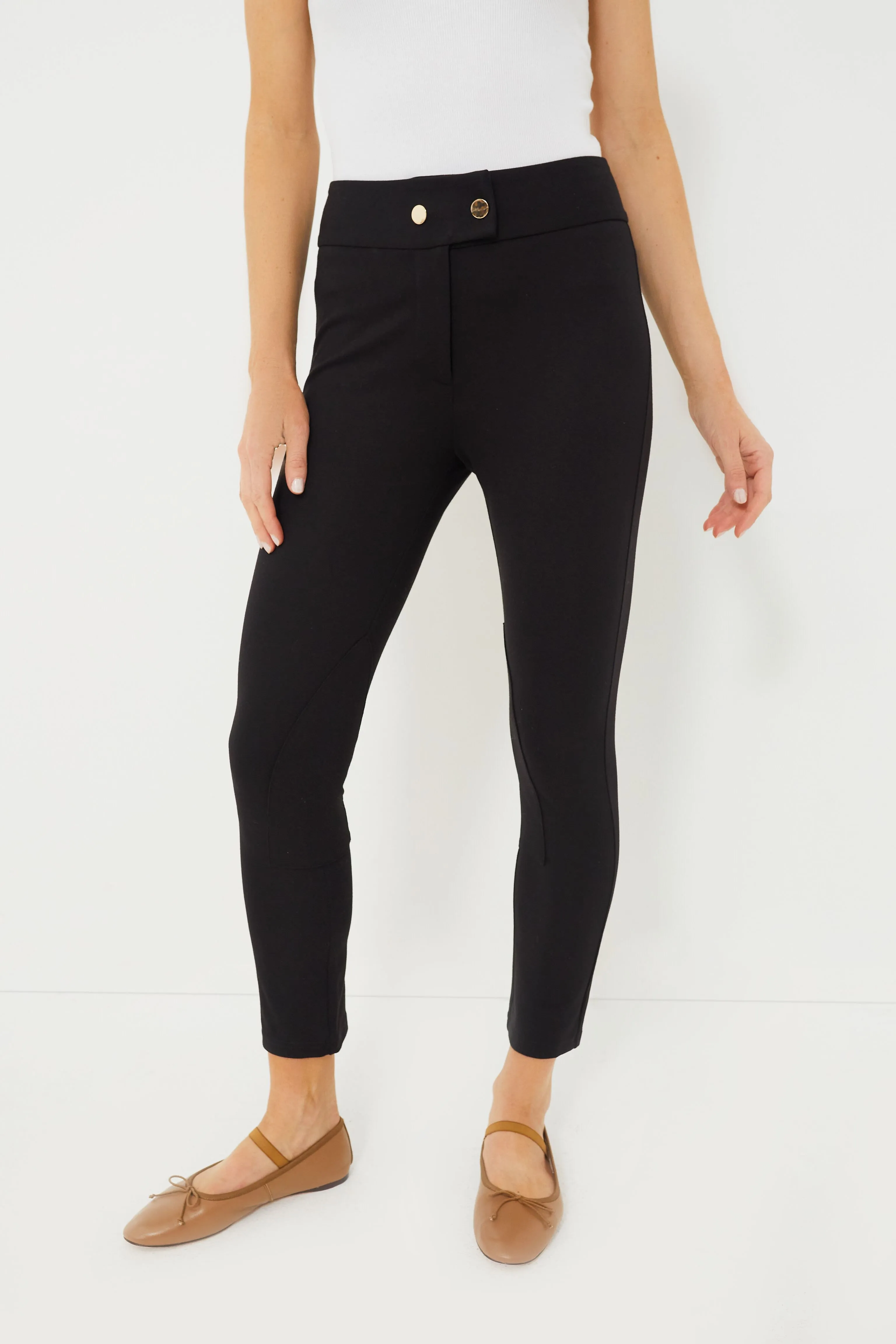 Black Ponte Bridwell Riding Pants