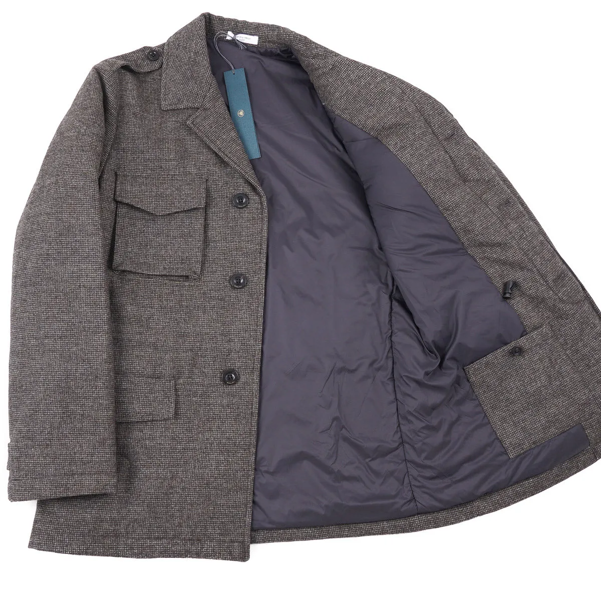 Boglioli Padded Flannel Wool Field Jacket