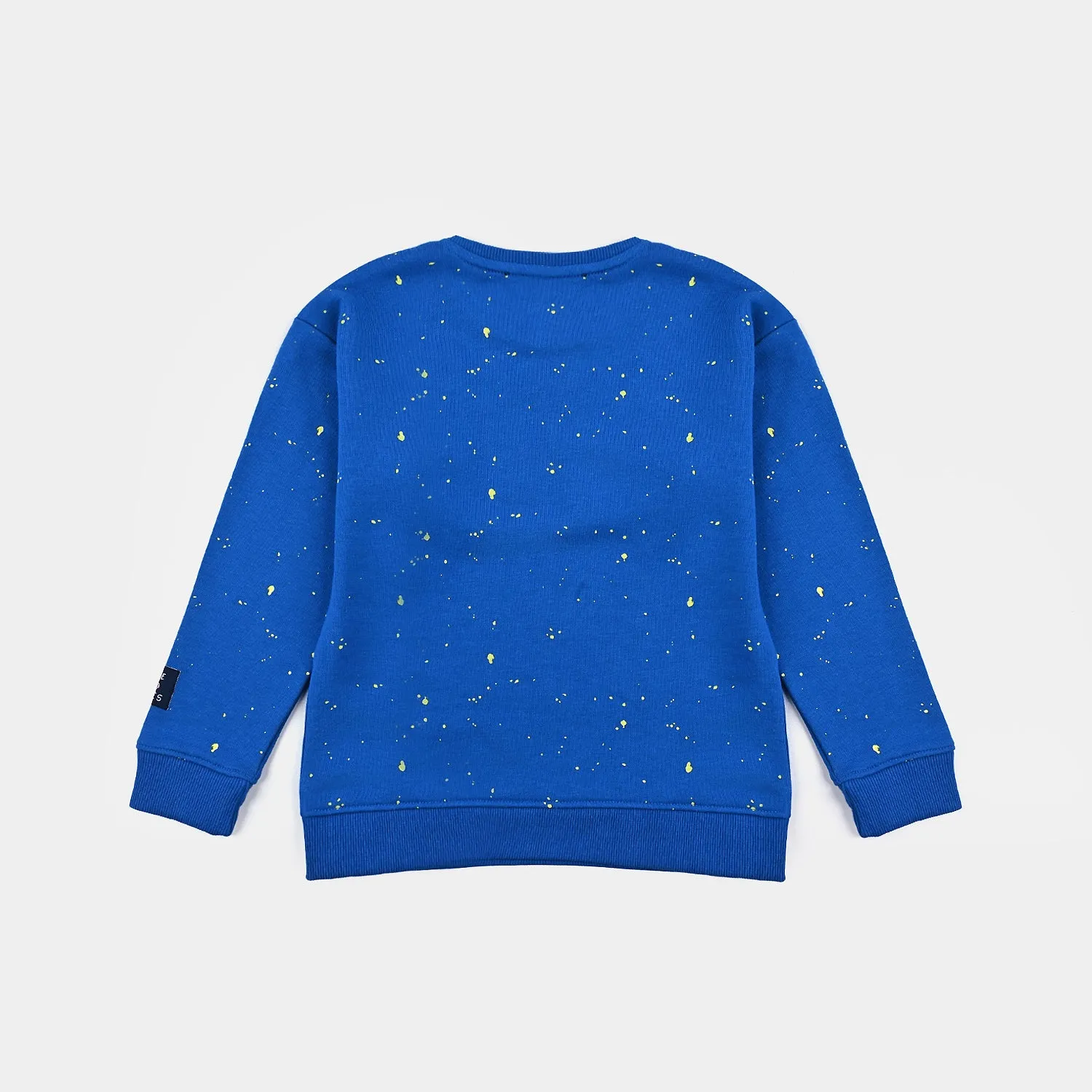 Boys Cotton Terry SweatShirt No Way-Blue