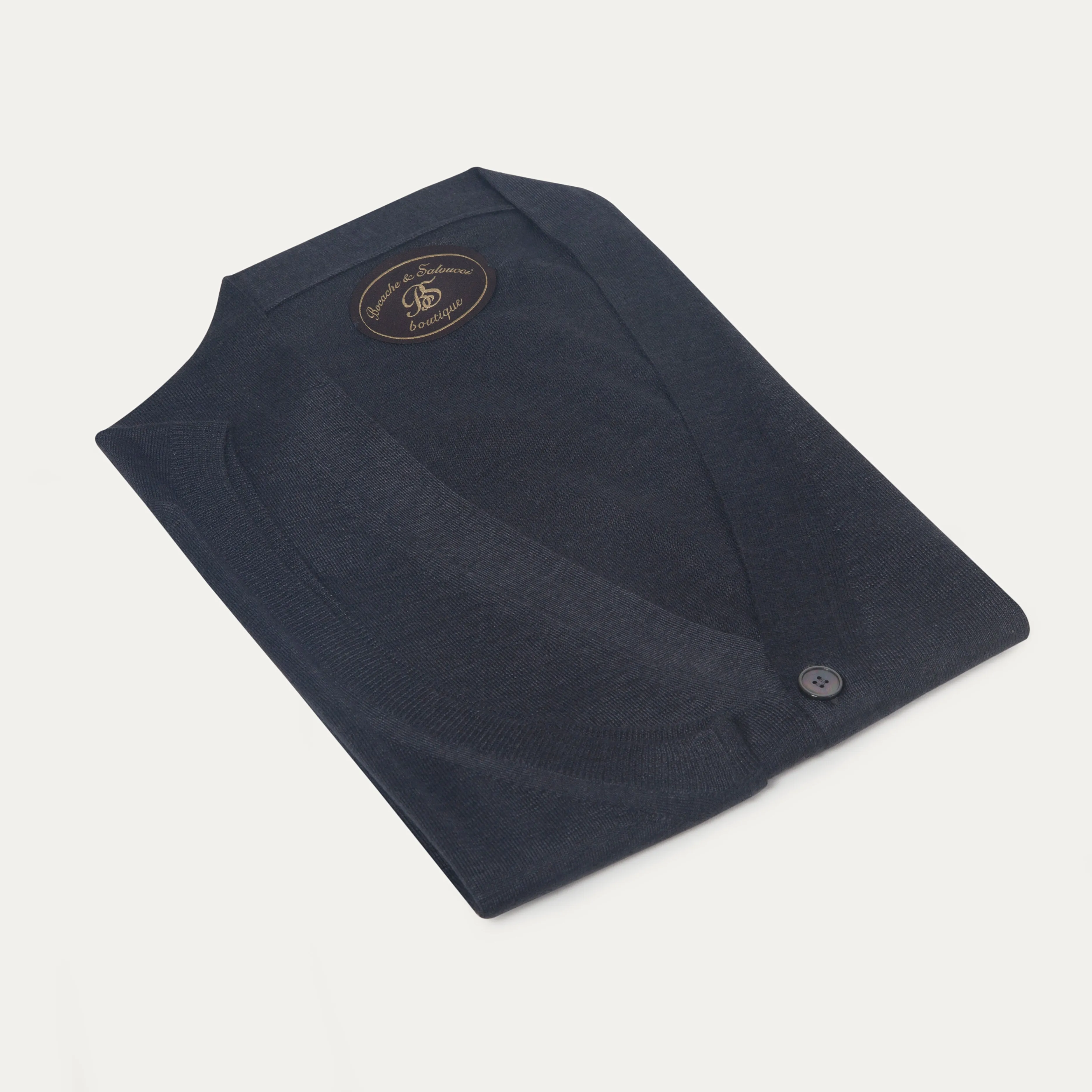 Cashmere & Silk Vest - Dark Grey