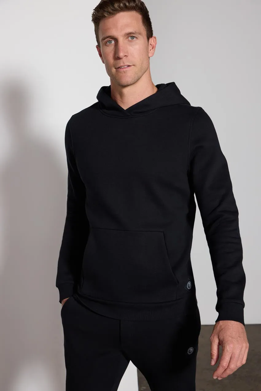 Comfort Men's Fleece Pullover Hoodie - Black