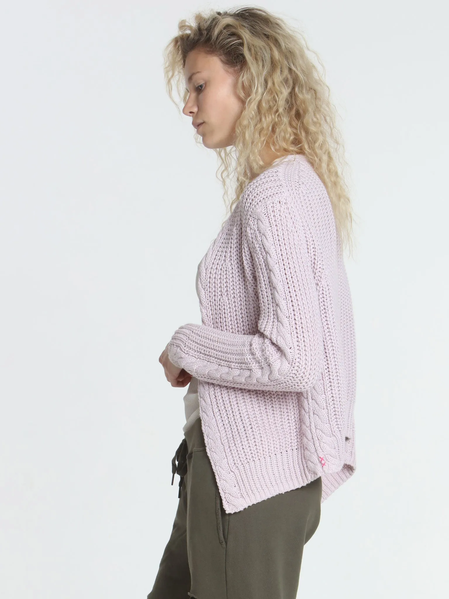 Cool Days Cardigan - Faded Pink