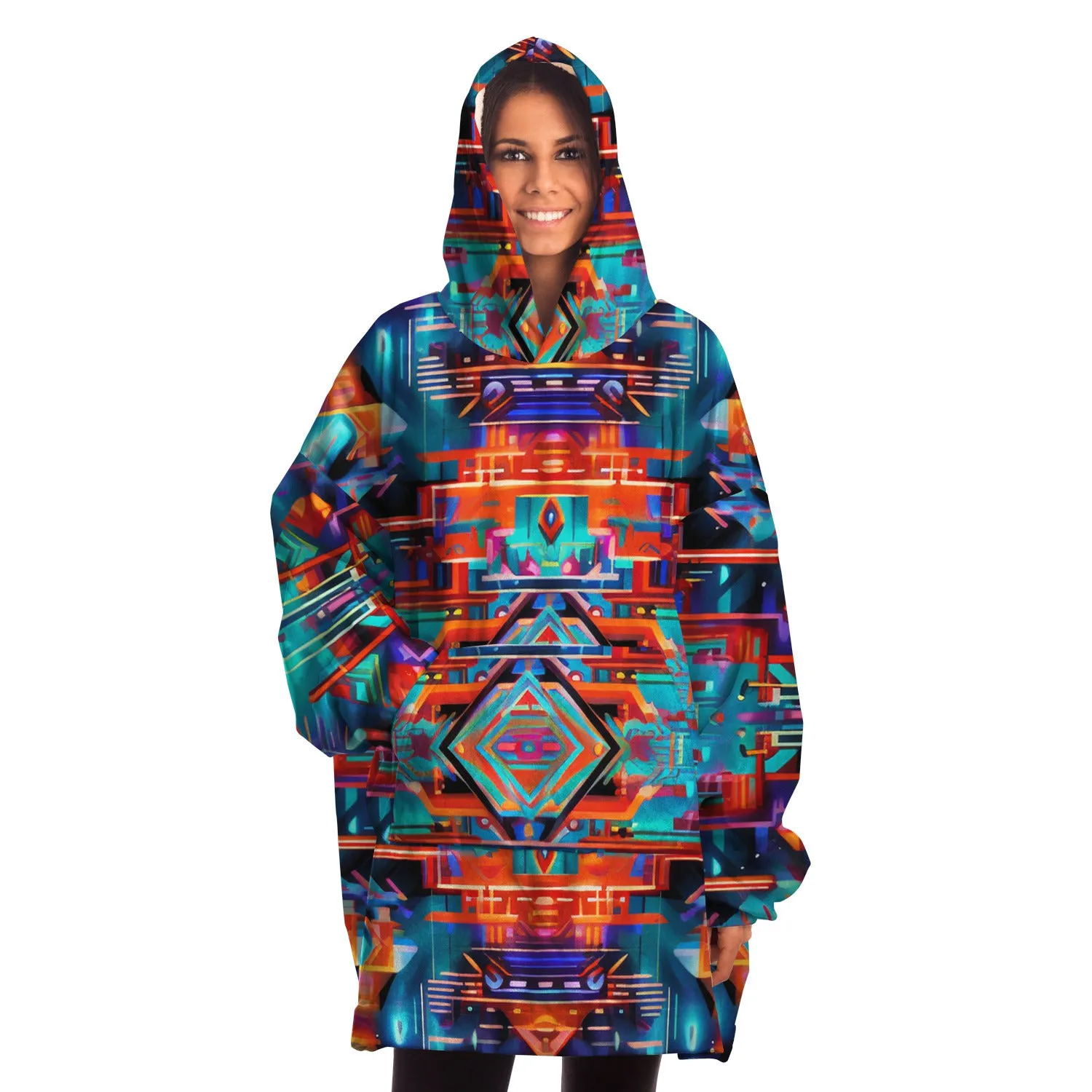 CYBER MANDALA Snug Hoodie - LACHLAN WARDLAW x ACIDMATH AI