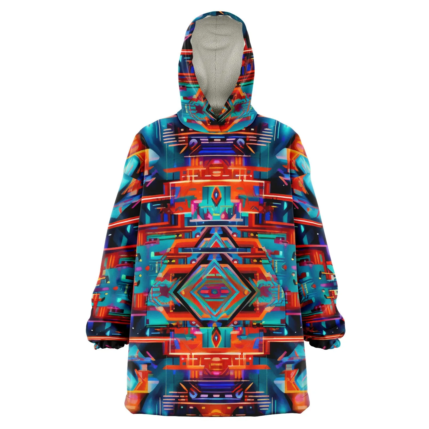 CYBER MANDALA Snug Hoodie - LACHLAN WARDLAW x ACIDMATH AI