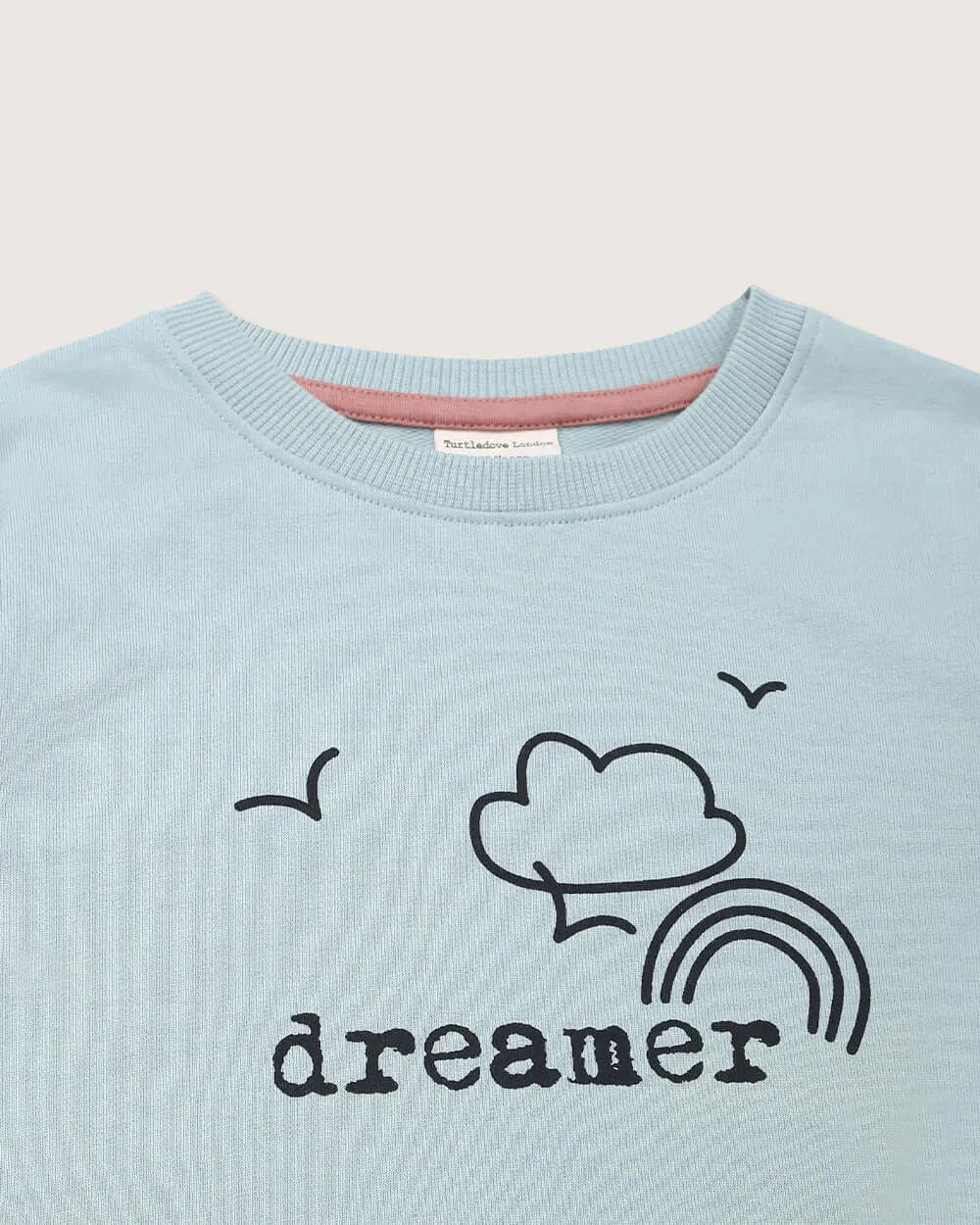 Dreamer Slogan Print Marine Sweatshirt