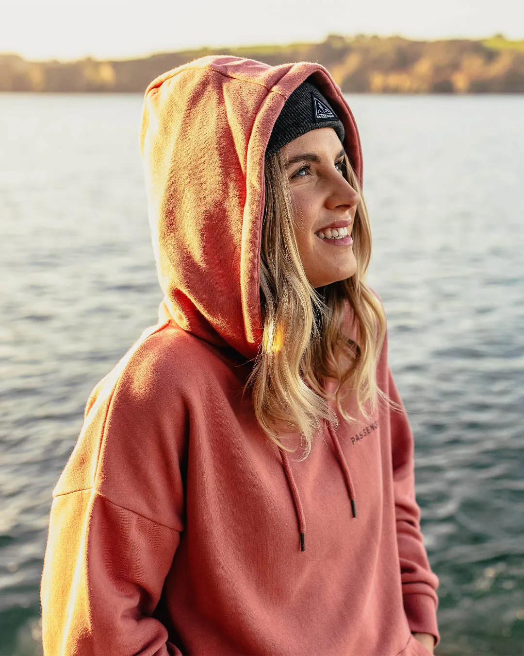 Embrace The Journey Hoodie in Pink Mahogony