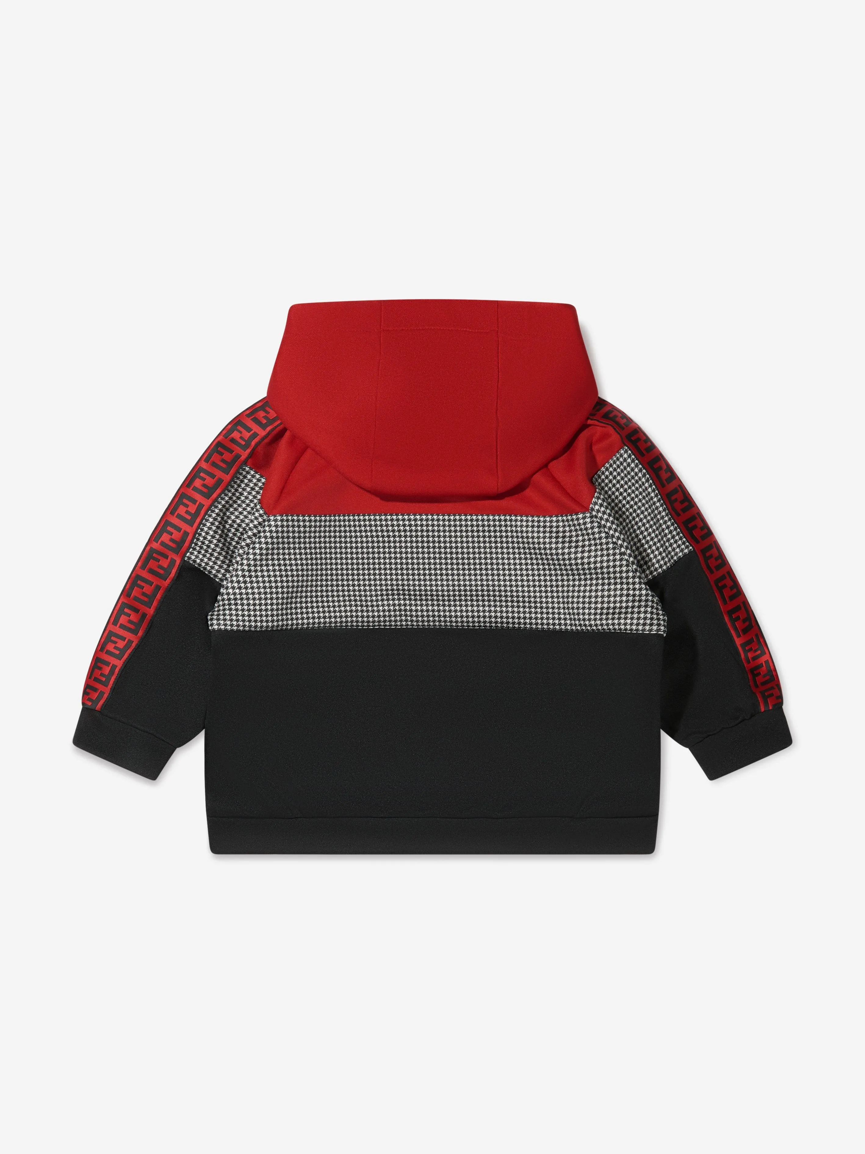 Fendi Boys Colour Block Dogtooth Hoodie