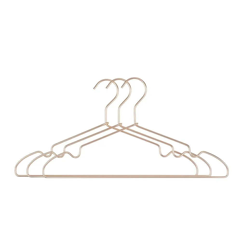 HOUSE DAY Metal Hangers 12 Pack Aluminum Alloy Clothes Hanger 16.2 inch, Coat Hanger, Standard Hangers, Suit Hangers, Light Gold