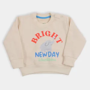 Infant Boys Sweatshirt New Day - Antique white