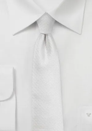 Ivory Pin Dot Necktie