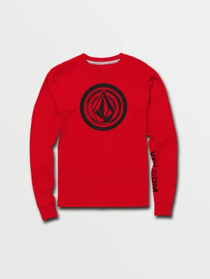 Little Boys Stonezeye Long Sleeve Tee - Ribbon Red