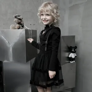 Magic Doll Children-wear strap mesh bubble skirt