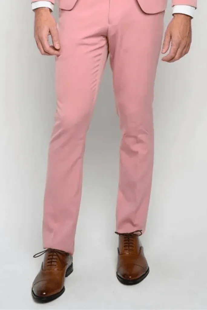 Men Pants office Pink Casual straight suit Wedding Pants for men, formal pants men's dress party club dress pants