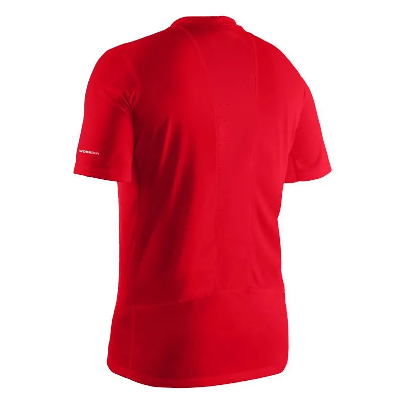 Milwaukee Workskin M Short Sleeve Men's Crew Neck Red Lightweight Performance Tee Shirt