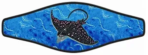 New Comfortable Neoprene Strap Wrapper for Your Scuba Diving & Snorkeling Mask - Rogest Eagle Ray