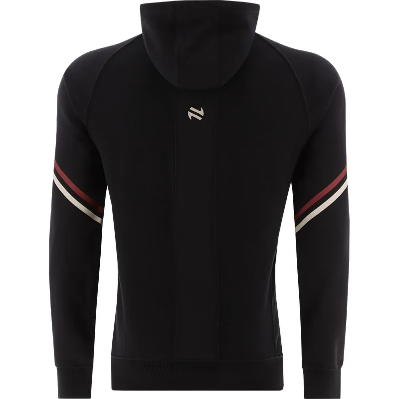 O’Neills Adults Down GAA Weston Fleece 1/2 Zip Hoodie Black/Red/Beige