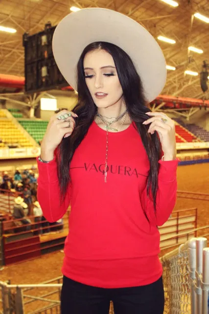 Original Cowgirl Clothing T-Shirts: Thermal Vaquera Red Rose