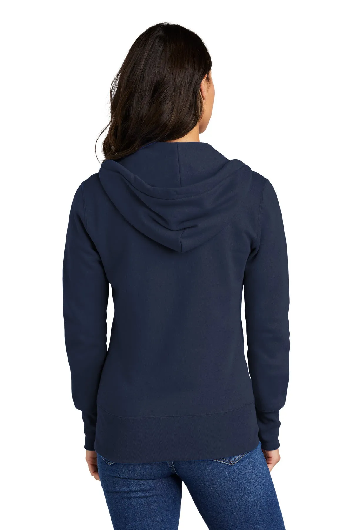 Port & Company Ladies Core Fleece Full-Zip Hooded Sweatshirt. LPC78ZH