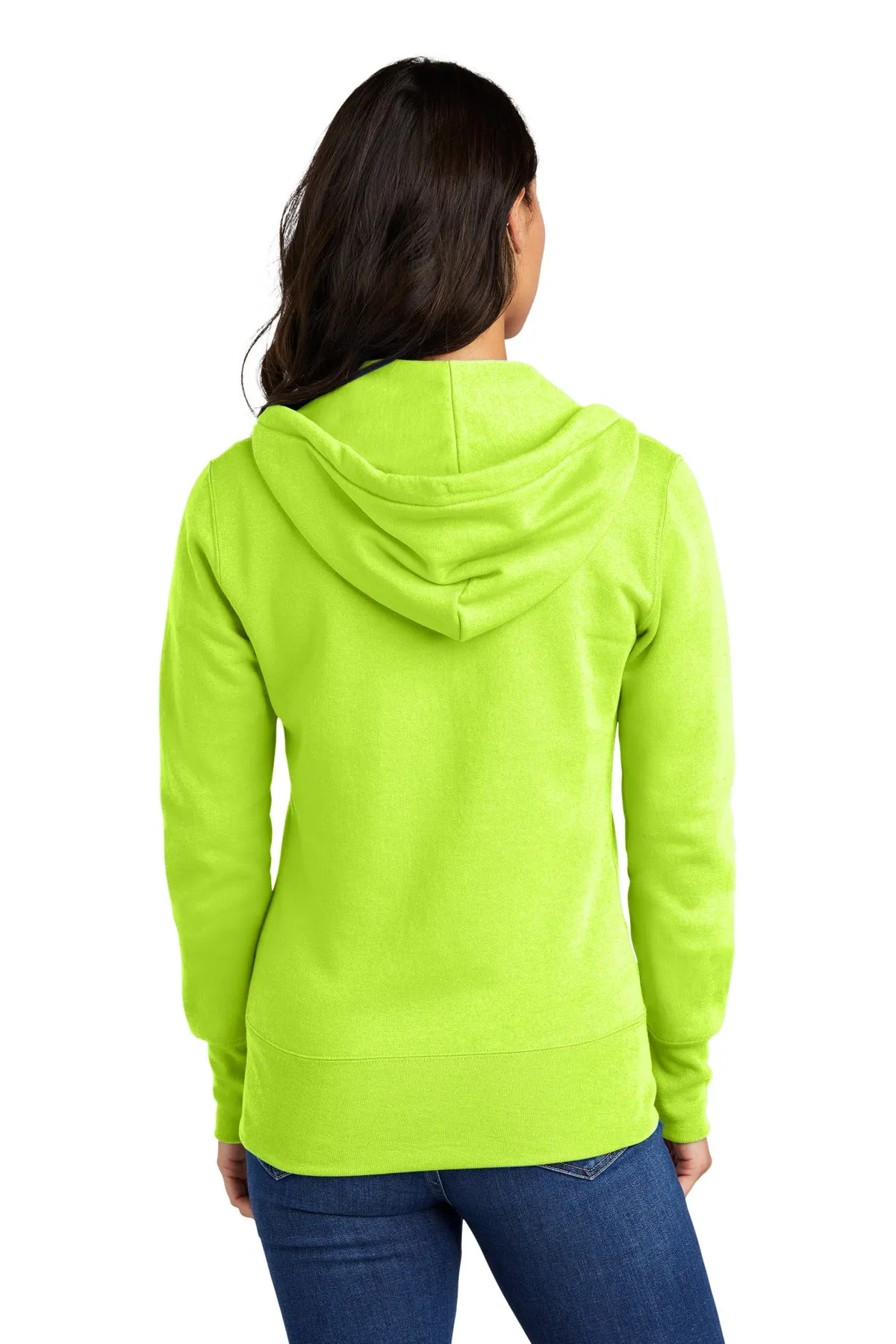 Port & Company Ladies Core Fleece Full-Zip Hooded Sweatshirt. LPC78ZH