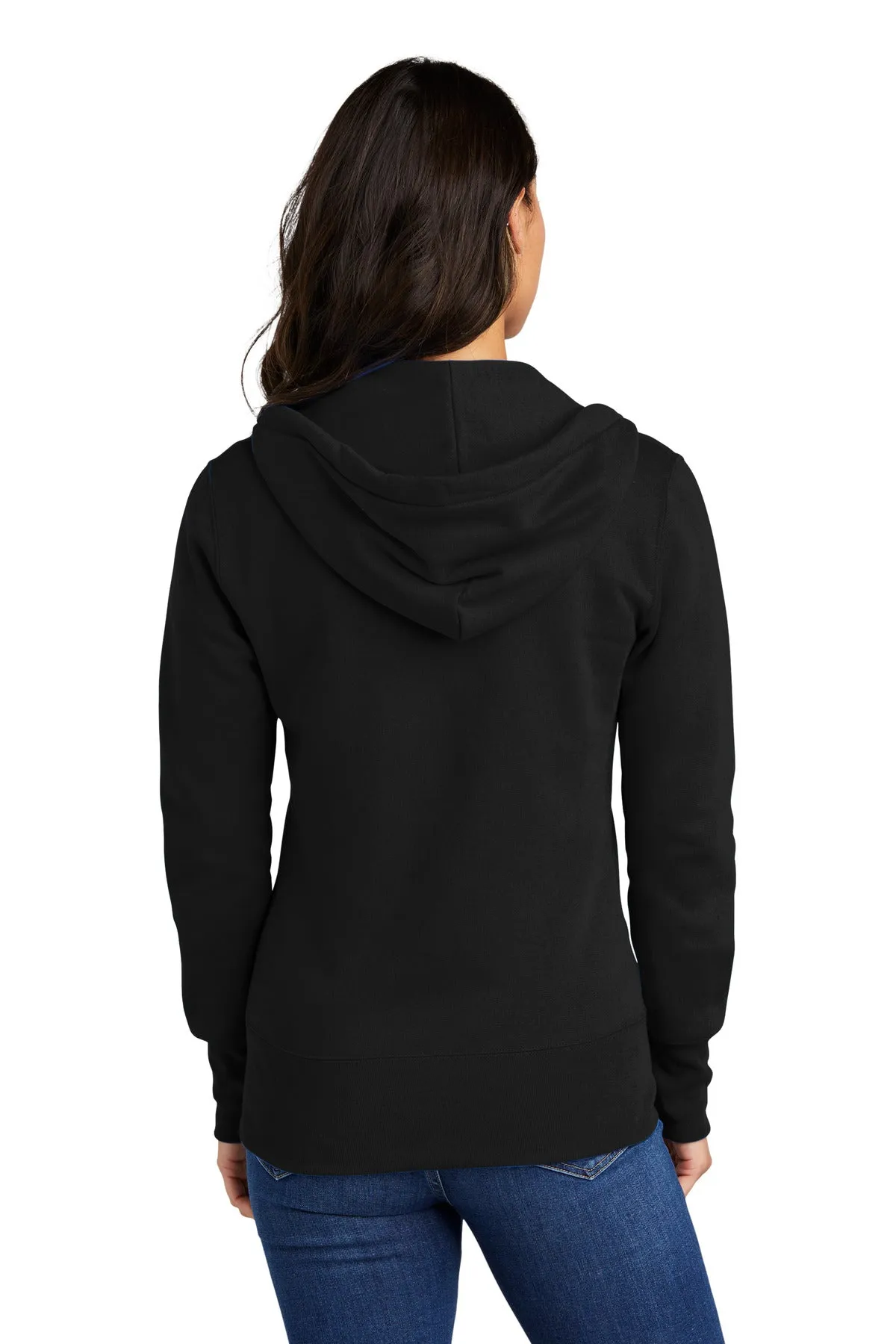 Port & Company Ladies Core Fleece Full-Zip Hooded Sweatshirt. LPC78ZH