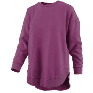 Southern Couture Comfy Round Here Crewneck - Boysenberry