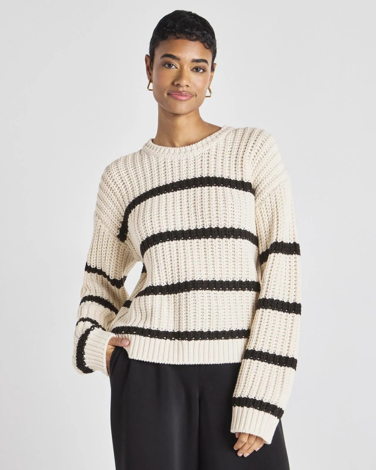 Splendid x @Cellajaneblog Stripe Sweater