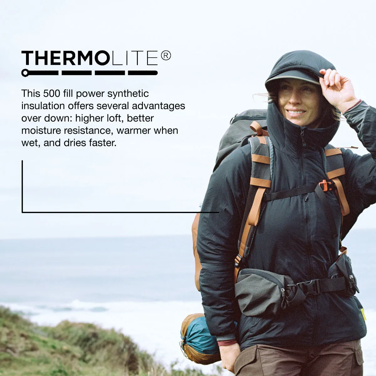 Womens Hotham Thermolite® Jacket Black