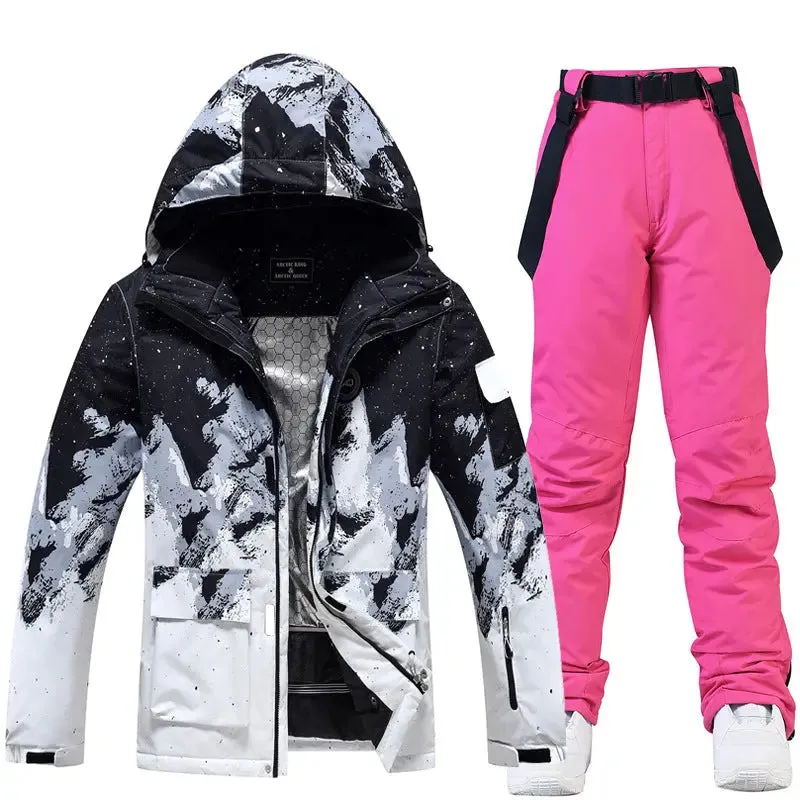 Womens Ski Onesie Waterproof Snow Jacket & Pants